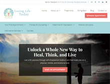 Tablet Screenshot of lovinglifetoday.com